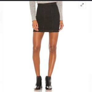 We the Free Black Jean Mini Skirt Size 28